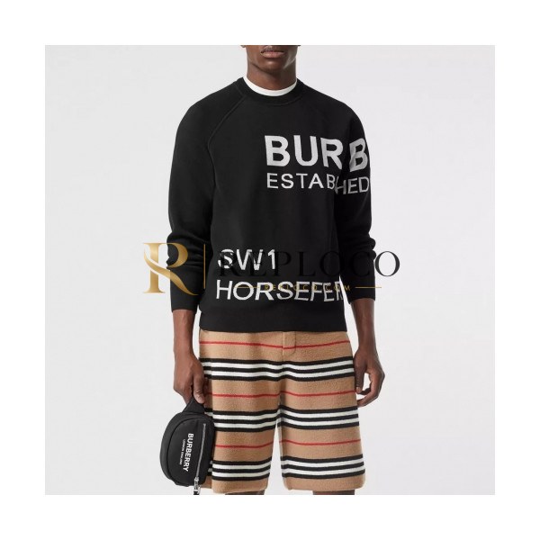 ✨Burberry 2020 Mm/Wm Logo Casual Cotton Tshirts - 버버리 2020 남자 로고 캐쥬얼 코튼 긴팔티 Bur02171x.Size(xs - l).블랙