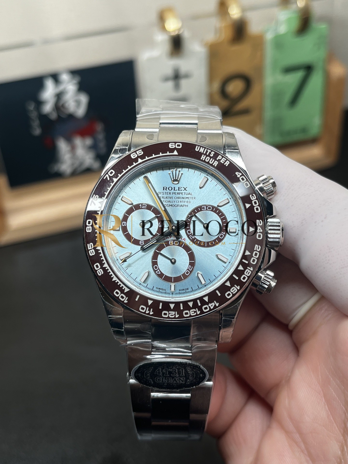 VS 공장 롤렉스 코스모그래프 데이토나 40mm 126506 아이스 블루 플래티넘 1:1 슈퍼클론 DD4131 무브먼트 - 이미지 3