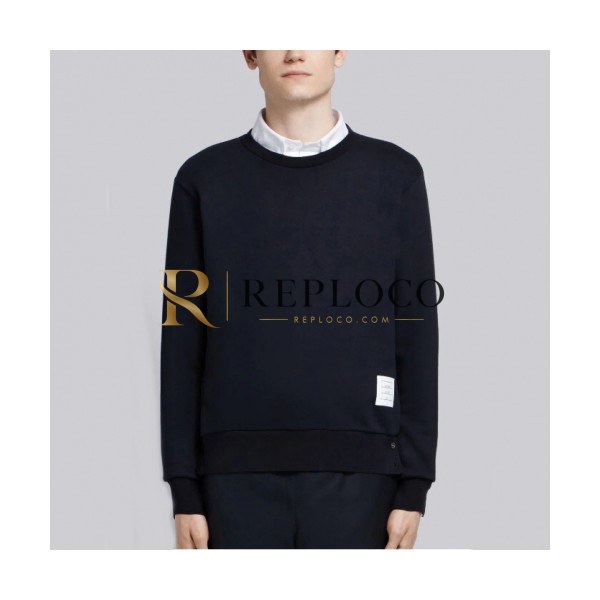 ✨Thom Browne 2019 Mens Strap Crew-neck Tshirt - 톰브라운 2019 남성 스트랩 크루넥 코튼 긴팔티 Thom0331x.Size(s - 3xl).네이비