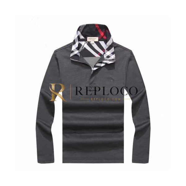 ✨[버버리]Burberry 2020 Mens Logo Casual Cotton Polo Tshirts - 버버리 2020 남성 로고 캐쥬얼 코튼 폴로 맨투맨 Bur02237x.Size(m - 3xl).그레이