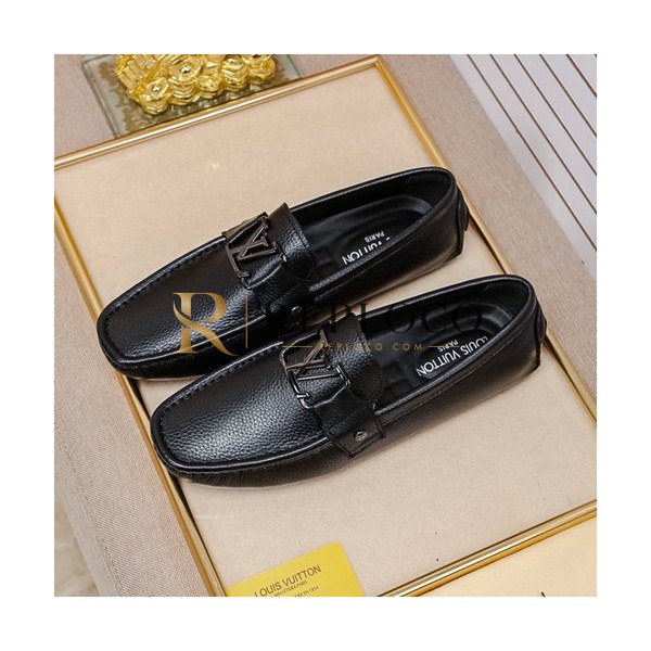 ✨Louis Vuitton 2025 Mens Leather Loafer - 루이비통 2025 남성용 레더 로퍼 LOUS0888,Size(240 - 275).블랙