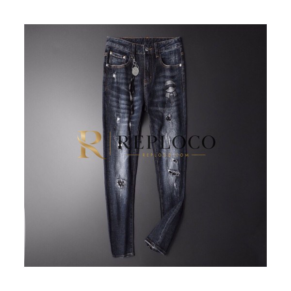 ✨Fendi 2019 Mens Classic Slim-fit Denim Pants - 펜디 2019 남성 클래식 슬림핏 데님 팬츠 Fen0360x.Size(28 - 38).네이비