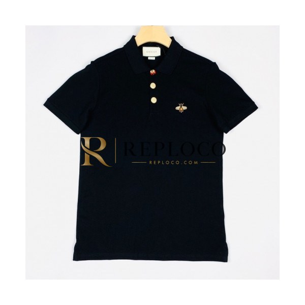 ✨[매장판]Gucci 2020 Mens Logo Cotton Short Sleeved Polo Tshirts - 구찌 2020 남성 로고 코튼 폴로 반팔티 Guc02357x.Size(s - 2xl).블랙