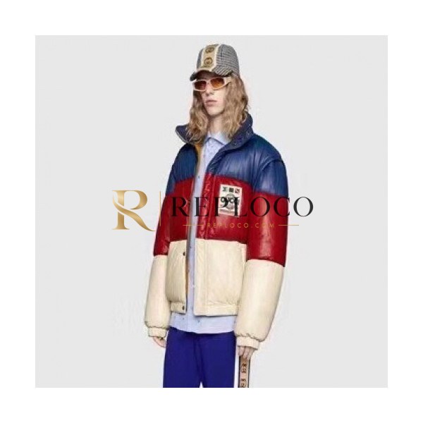 ✨Gucci 2019 Mm/Wm Logo Casual Goose Down Padding - 구찌 2019 남자 로고 캐쥬얼 구스다운 패딩 Guc01637x.Size(m - 2xl).블루