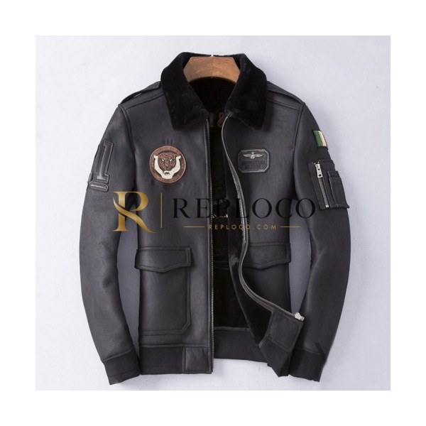 ✨Armani 2019 Mens Logo Casual Leather Jacket - 알마니 2019 남성 로고 캐쥬얼 가죽자켓 Arm0296x.Size(m - 3xl).블랙