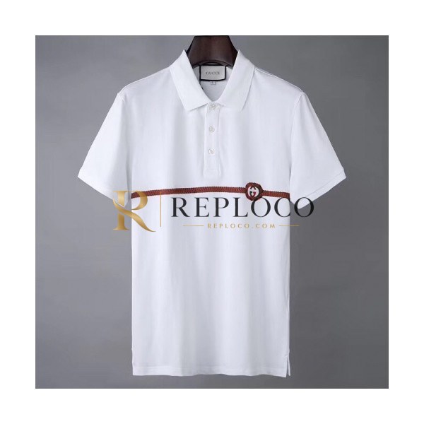 ✨[매장판]Gucci 2020 Mens Logo Short Sleeved Polo Tshirts - 구찌 2020 남성 로고 폴로 반팔티 Guc02909x.Size(m - 2xl).화이트