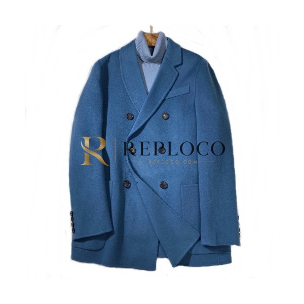 ✨[매장판]Fendi 2019 Mens Logo Cashmere Coat - 펜디 2019 남성 로고 캐시미어 코트 Fen0419x.Size(m - 2xl).블루