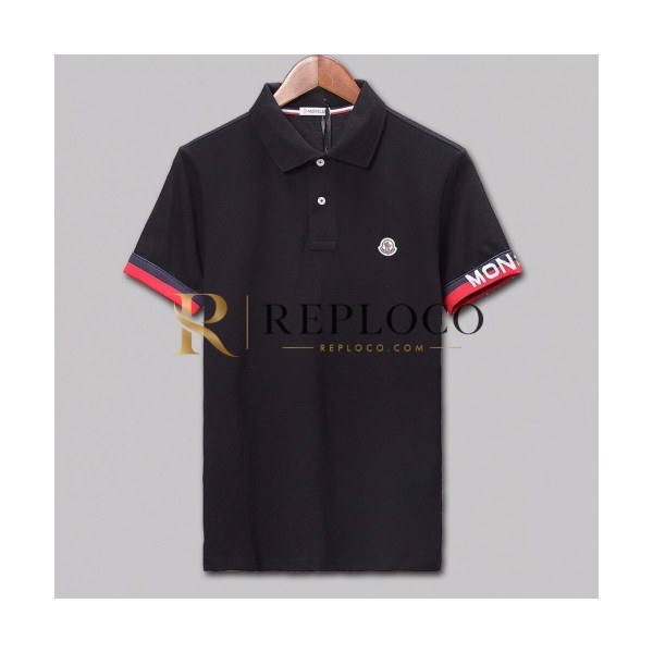 ✨[매장판]Moncler 2020 Mens Logo Cotton Short Sleeved Polo Tshirts - 몽클레어 2020 남성 로고 코튼 폴로 반팔티 Moc01506x.Size(s - 2xl).블랙