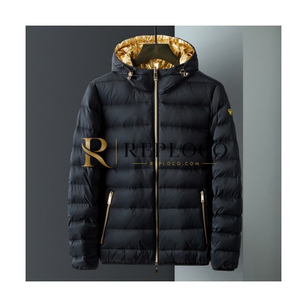✨[매장판]Armani 2019 Mens Logo Goose Down Padding - 알마니 2019 남성 로고 구스다운 양면 패딩 Arm0442x.Size(m - 3xl).블랙