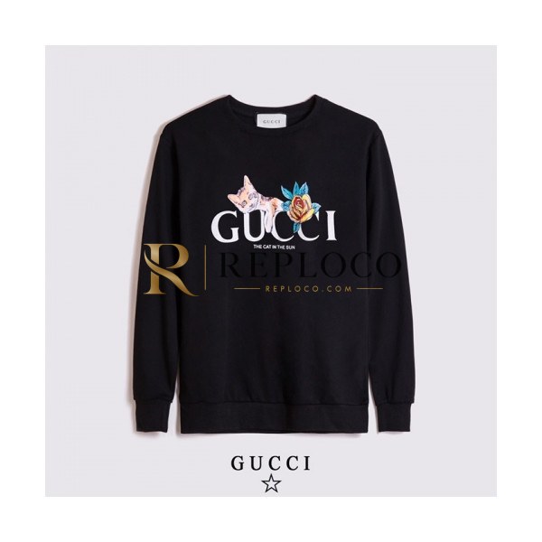 ✨[구찌]Gucci 2020 Mm/Wm Logo Crew-neck Cotton Tshirts - 구찌 2020 남/녀 로고 코튼 크루넥 코튼 긴팔티 Guc03164x.Size(s - 2xl).블랙