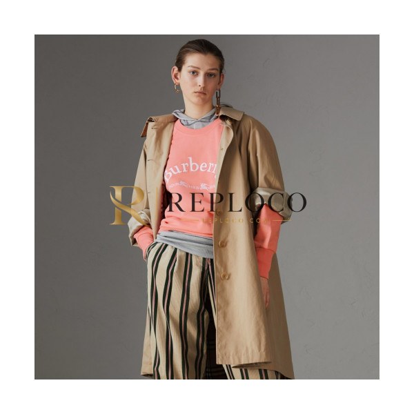 ✨Burberry 2019 Mm/Wm Logo Cotton Tshirt - 버버리 2019 남자 로고 코튼 긴팔티 Fen01587x.Size(s - l).핑크