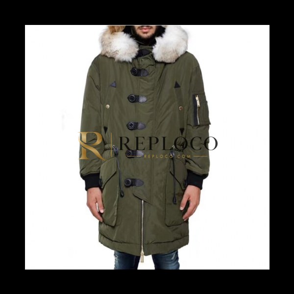 ✨[미러급] 2018/19 Dsquared2 Mens Down Padding Coat - 디스퀘어드 패딩 코요테 후드코트 DSQ005X , 2컬러 (카키/블랙) SIZE (M - 2XL)