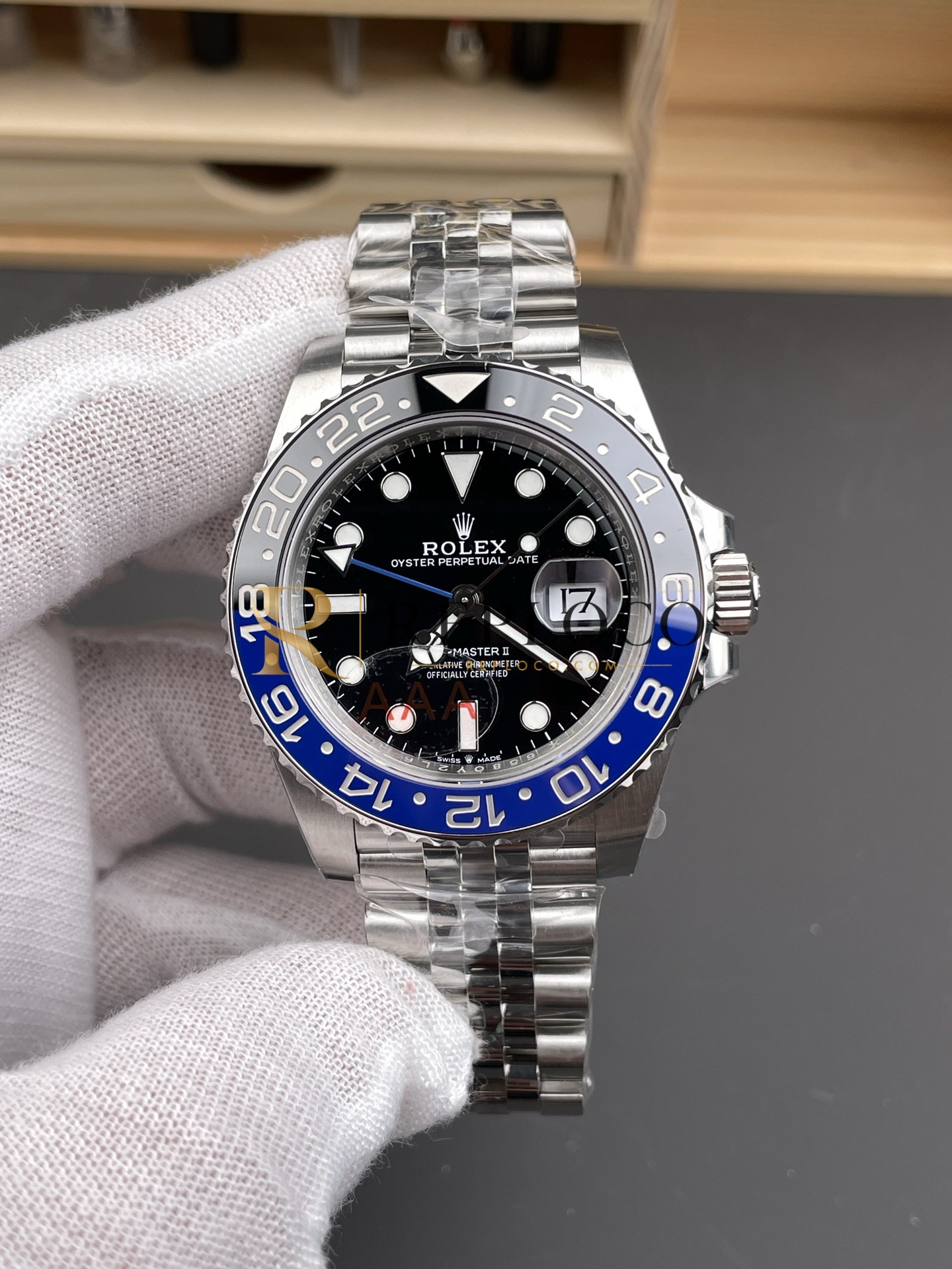 VS 공장 롤렉스 GMT-마스터 II 126710BLNR 배트걸 40mm 블랙/블루 세라믹 베젤 쥬빌리 브레이슬릿 1:1 슈퍼클론 DD3285 무브먼트