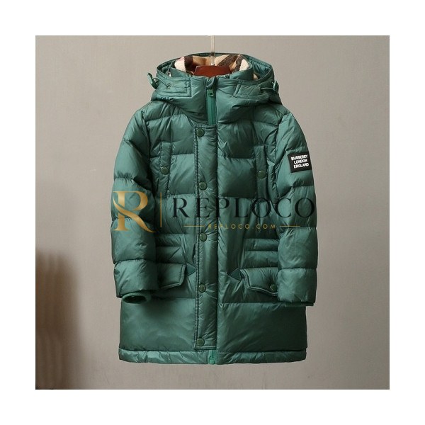 ✨[버버리]Burberry 2020 Kids Casual Duck Down Padding - 버버리 2020 키즈 캐쥬얼 덕다운 패딩 Bur03288x.Size(110 - 150).그린
