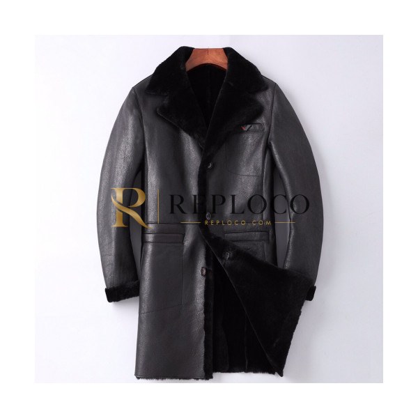 ✨Armani 2019 Mens Business Leather Jacket - 알마니 2019 남성 비지니스 양면 가죽 자켓 Arm0406x.Size(l - 4xl).블랙