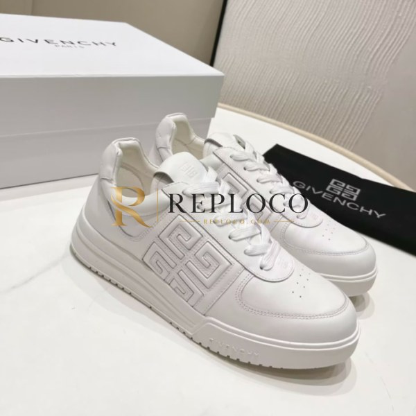 ✨Givenchy 2023 Mm / Wm Leather Sneakers - 지방시 2023 남여공용 레더 스니커즈 GIVS0001.Size(225 - 270),화이트