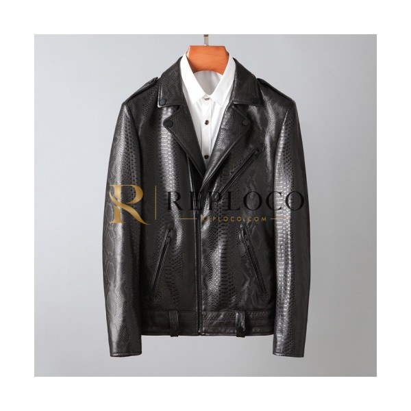 ✨Louis vuitton Mens Logo Leather Jackets Black - 루이비통 2021 남성 로고 가죽 자켓 Lou03794x Size(m - 3xl) 블랙