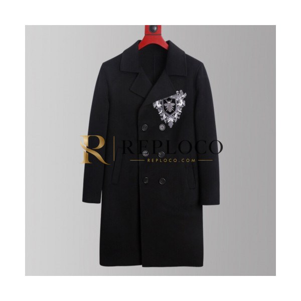 ✨Gucci 2019 Mens Patches Cashmere Coat - 구찌 2019 남성 패치 캐시미어 코트 Guc01357x.Size(m - 3xl).블랙