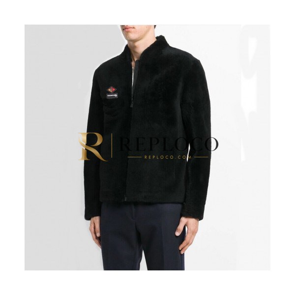 ✨Burberry 2019 Mens Casual Mink Leather Jacket - 버버리 2019 남성 캐쥬얼 밍크 가죽 자켓 Bur01417x.Size(m - 3xl).블랙
