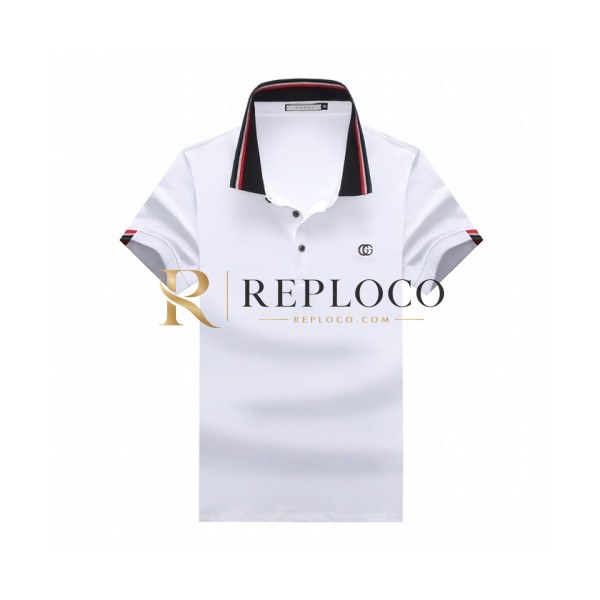 ✨[매장판]Gucci 2020 Mens Logo Cotton Short Sleeved Polo Tshirts - 구찌 2020 남성 로고 코튼 폴로 반팔티 Guc02750x.Size(m - 3xl).화이트