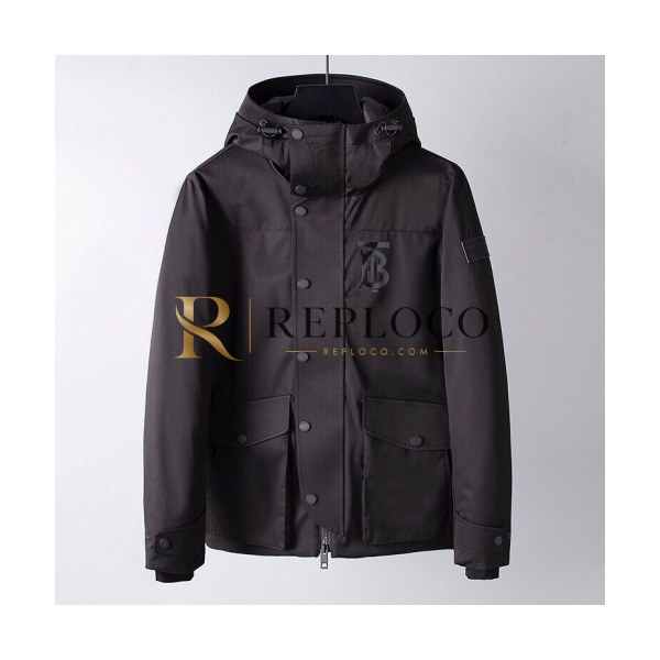 ✨Burberry 2019 Mens Logo Down Padding - 버버리 2019 남성 로고 다운패딩 Bur01076x.Size(m - 3xl).블랙