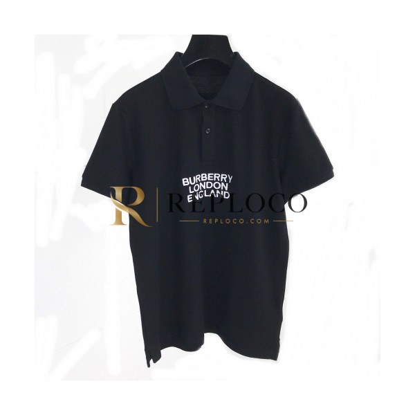 ✨[버버리]Burberry 2020 Mens Logo Cotton Polo Short Sleeved Tshirts - 버버리 2020 남성 로고 코튼 폴로 반팔티 Bur02295x.Size(m - 2xl).블랙