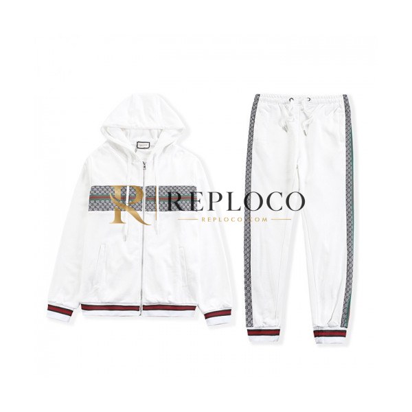 ✨[구찌]Gucci 2020 Mens Logo Casual Training Clothes - 구찌 2020 남성 로고 캐쥬얼 트레이닝복 Guc03148x.Size(s - 2xl).화이트