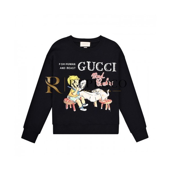 ✨[구찌]Gucci 2020 Mm/Wm Logo Crew-neck Cotton Tshirts - 구찌 2020 남/녀 로고 코튼 크루넥 코튼 긴팔티 Guc03178x.Size(s - l).블랙