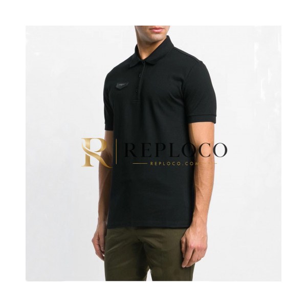✨Givenchy 2019 Mens Logo Polo Cotton Short Sleeved Tshirt - 지방시 남성 로고 폴로 코튼 반팔티 Giv0126x.Size(m - 2xl).블랙