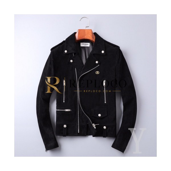 ✨[1:1]Saint Laurent 2020 Mens Casual Leather Jackets - 입생로랑 2020 남성 캐쥬얼 가죽 자켓 Ysl0089x.Size(m - 3xl).블랙