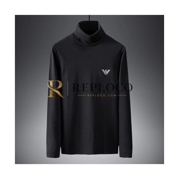 ✨Armani 2019 Mens Logo Cotton Tshirt - 알마니 2019 남성 로고 코튼 긴팔티셔츠 Arm0268x.Size(m - 3xl).블랙