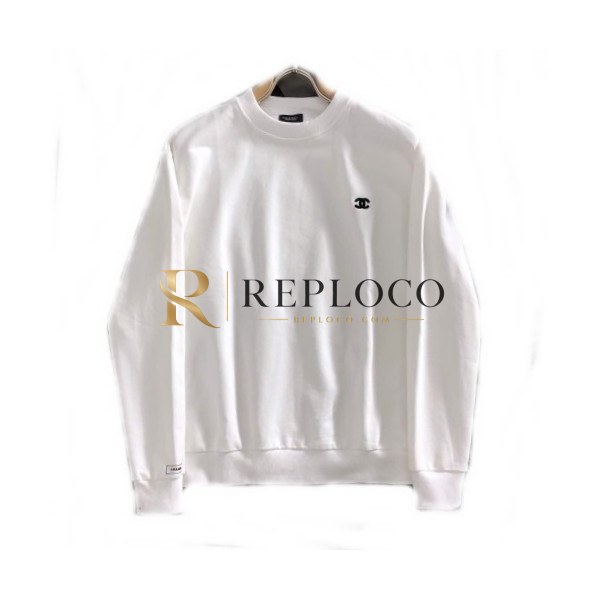 ✨Chanel 2019 Mens Crew-neck Logo Cotton Tshirts - 샤넬 2019 남성 크루넥 로고 코튼 긴팔티 Cnl0465x.Size(m - 2xl).화이트