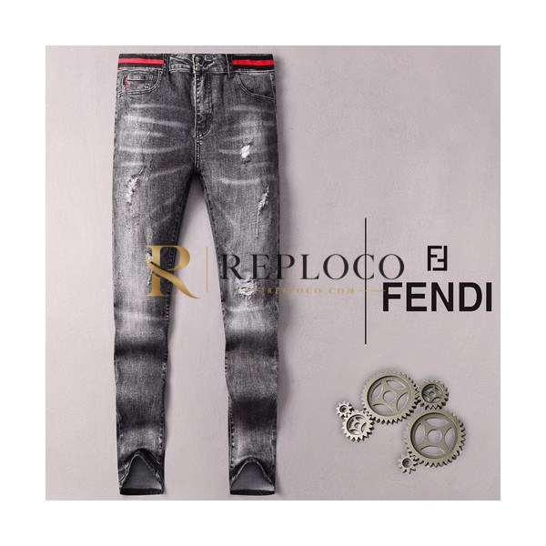 ✨Fendi 2019 Mens Classic Slim Fit Denim Pants - 펜디 남성 클래식 슬림핏 데님 팬츠 FENPT00015.Size(28 - 38).2컬러(블랙)