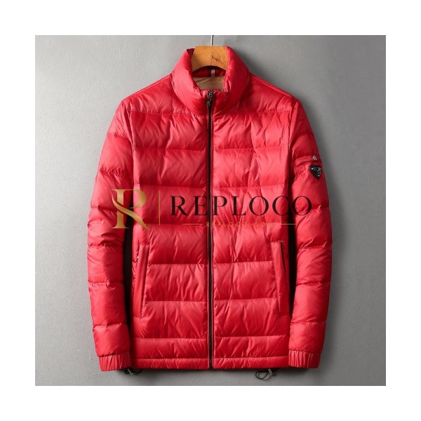 ✨Prada 2019 Mens Logo Casual Duck Down Padding - 프라다 2019 남성 로고 캐쥬얼 덕다운 패딩 Pra0807x.Size(m - 4xl).레드