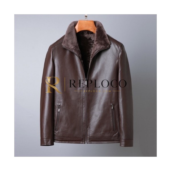 ✨[버버리]Burberry 2020 Mens Casual Leather Jackets - 버버리 2020 남성 캐쥬얼 가죽 자켓 Bur03199x.Size(m - 3xl).브라운