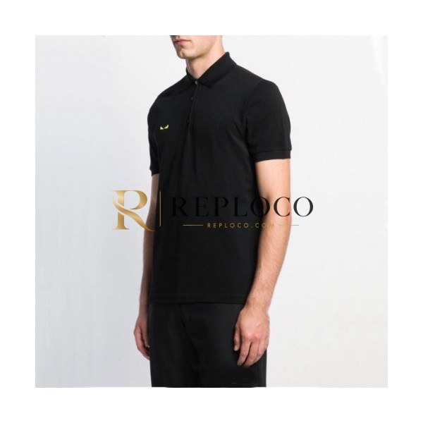 ✨[펜디]Fendi 2020 Mens Logo Casual Short Sleeved Polo Tshirts - 펜디 2020 남성 로고 캐쥬얼 폴로 반팔티 Fen0724x.Size(s - 2xl).블랙
