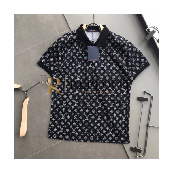 ✨[루이비통]Louis vuitton 2020 Mens Logo Cotton Short Sleeved Polo Tshirts - 루이비통 2020 남성 로고 코튼 폴로 반팔티 Lou02035x.Size(s - 2xl).블랙