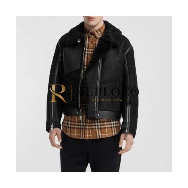 ✨[버버리]Burberry 2020 Mens Casual Leather Jackets - 버버리 2020 남성 캐쥬얼 가죽 재킷 Bur01983x.Size(m - 3xl).블랙