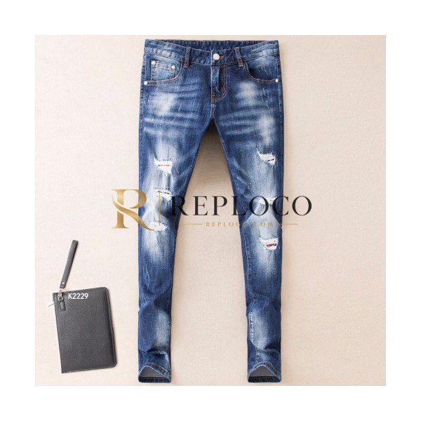 ✨Burberry 2019 Mens Slim Fit Denim Pants - 버버리 남성 신상 슬림핏 데님 팬츠 Bur0666x.Size(28 - 38).블루
