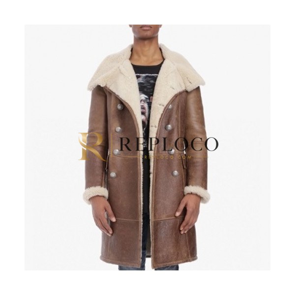 ✨[발망]Balmain 2020 Mens Casual Camel-hair Leather Jackets - 발망 2020 남성 캐쥬얼 카멜헤어 가죽 자켓 Balm0106x.Size(m - 3xl).브라운
