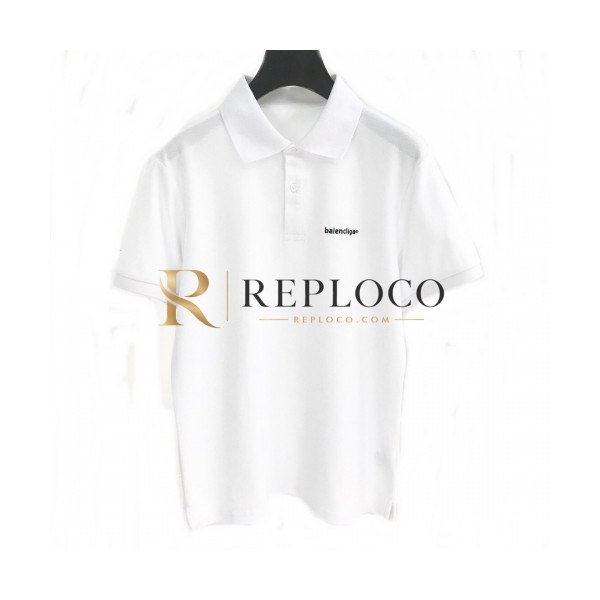 ✨[발렌시아가]Balenciaga 2020 Mens Logo Cotton Polo Short Sleeved Tshirts - 발렌시아가 2020 남성 로고 코튼 폴로 반팔티 Bal0564x.Size(m - 2xl).화이트