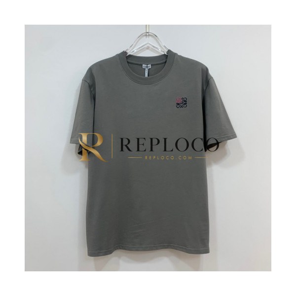 ✨Loewe Mens Smile Short Sleeved Tshirts Gray - 로에베 2021 남성 폴로 반팔티 Loe0451x Size(xs - l) 그레이