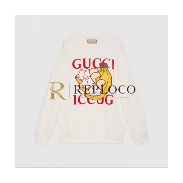 ✨Gucci Womens Logo Crew-neck Cotton Tshirts Ivory - 구찌 2021 여성 로고 코튼 크루넥 코튼 긴팔티 Guc03800x Size(s - l) 아이보리