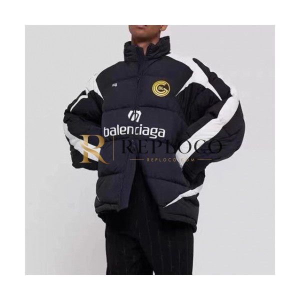 ✨Balenciaga Mens Logo Duck Down Padding - 발렌시아가 남성 로고 덕다운 패딩 Bal0916x.Size(m - 2xl).블랙
