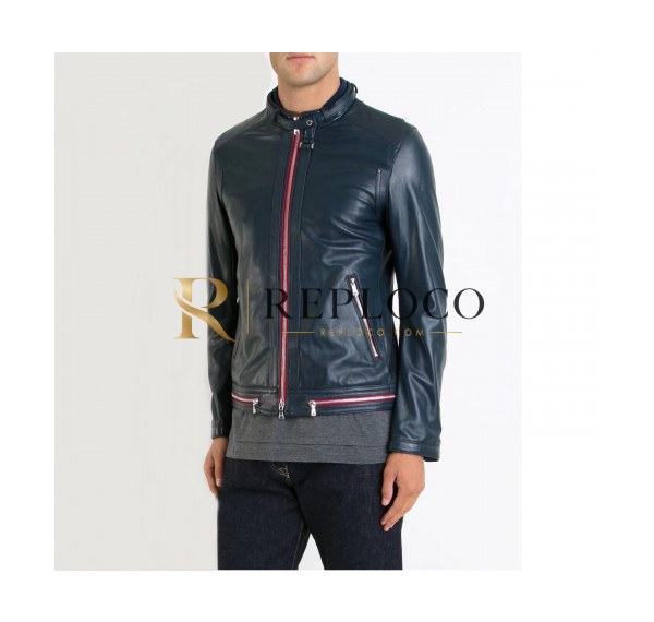 ✨Gucci 2019 Mens Logo Casual Leather Jacket - 구찌 2019 남성 로고 캐쥬얼 가죽 자켓 Guc01620x.Size(m - 3xl).블랙