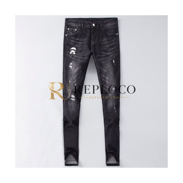 ✨Fendi 2019 Mens Classic Slim-fit Denim Pants - 펜디 2019 남성 클래식 슬림핏 데님 팬츠 Fen0399x.Size(28 - 38).블랙