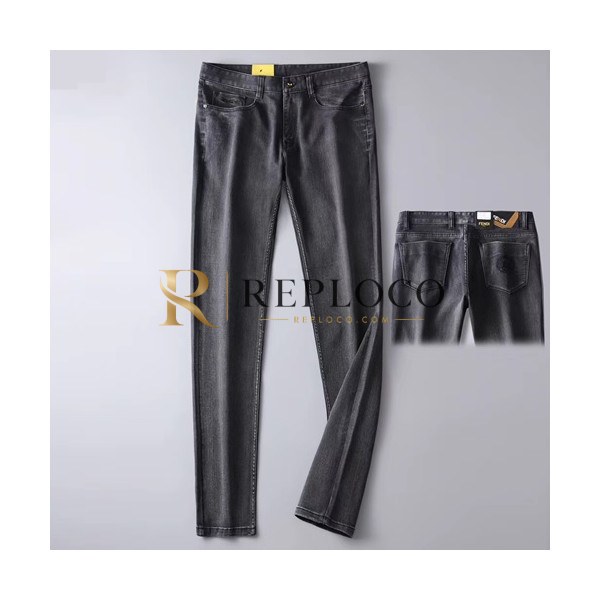 ✨Fendi 2019 Mens Classic Slim Fit Denim Pants - 펜디 남성 클래식 슬림핏 데님 팬츠 FENPT00017.Size(29 - 42).2컬러(블랙)