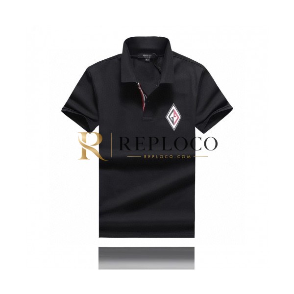 ✨[매장판]Gucci 2020 Mens Logo Cotton Short Sleeved Polo Tshirts - 구찌 2020 남성 로고 코튼 폴로 반팔티 Guc02385x.Size(m - 3xl).블랙
