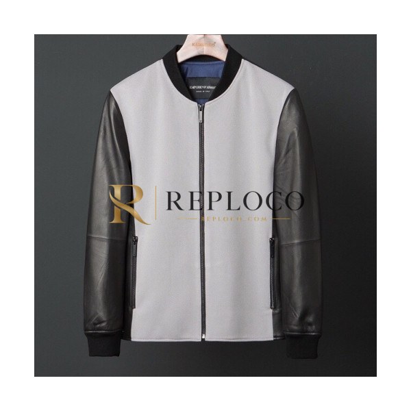 ✨[알마니]Armani 2020 Mens Logo Casual Leather Jackets - 알마니 2020 남성 로고 캐쥬얼 가죽 자켓 Arm0593x.Size(m - 3xl).그레이