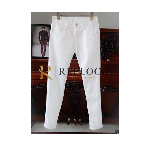✨Versace 2019 Mens Graffity Denim Pants - 베르사체 남성 그래피티 데님 팬츠 Verdp0068.Size(28-38).화이트